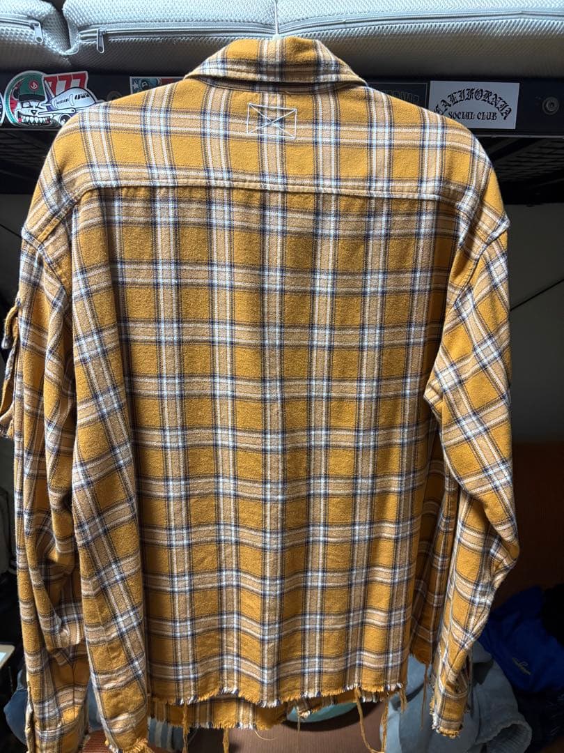 トップス MLVINCE military check shirt