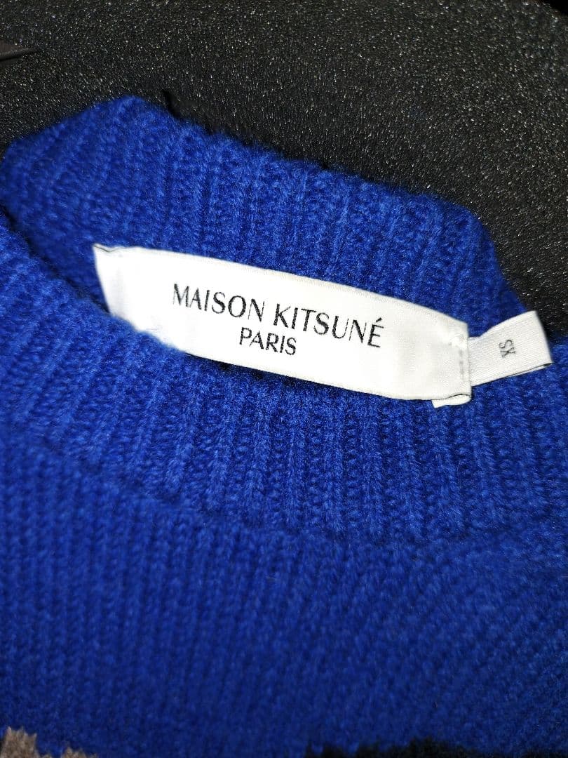 【超美品】メゾンキツネ　ビッグフォックスニットXS