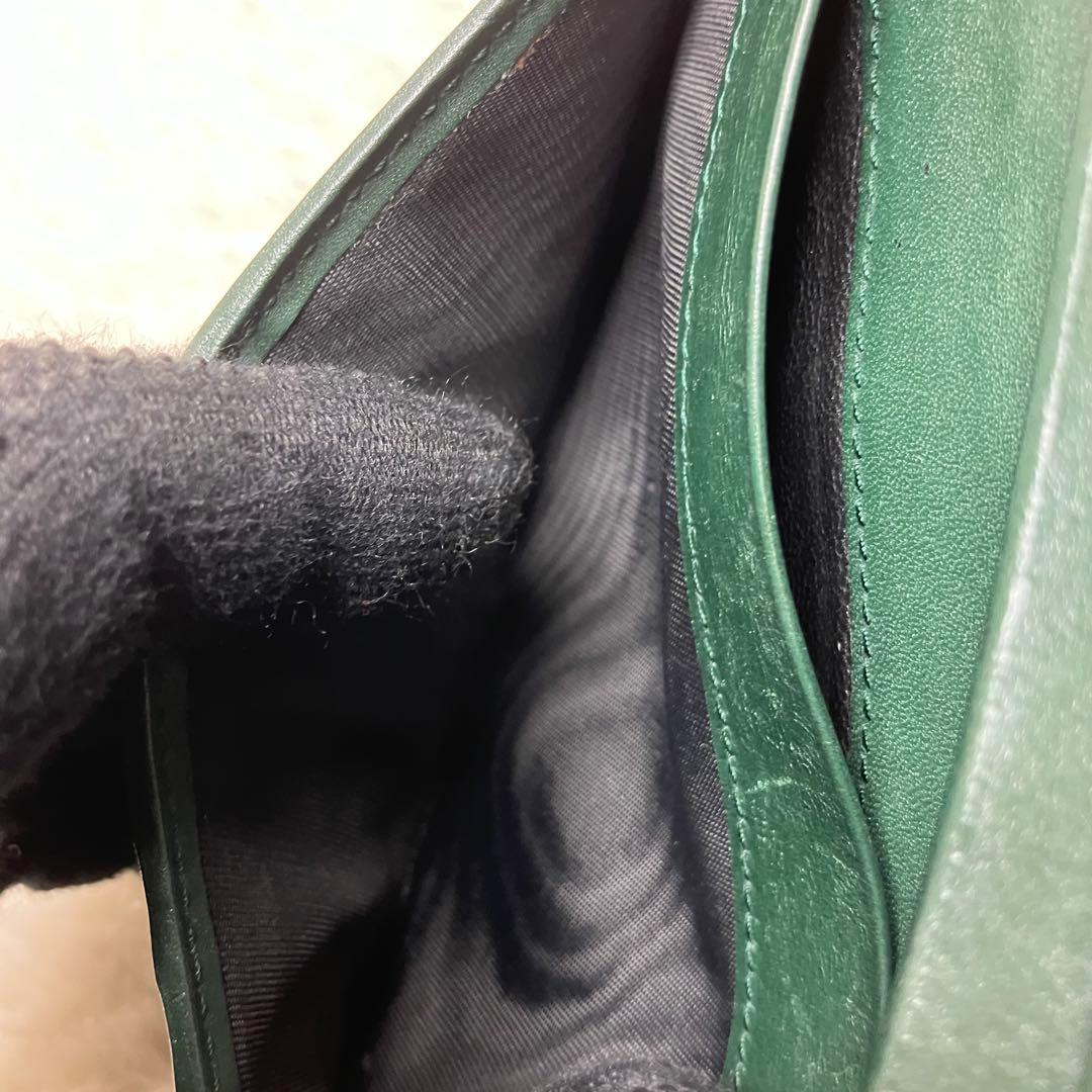 ボッテガヴェネタ✨イントレチャート 本革 レザー ダークグリーン 長財布