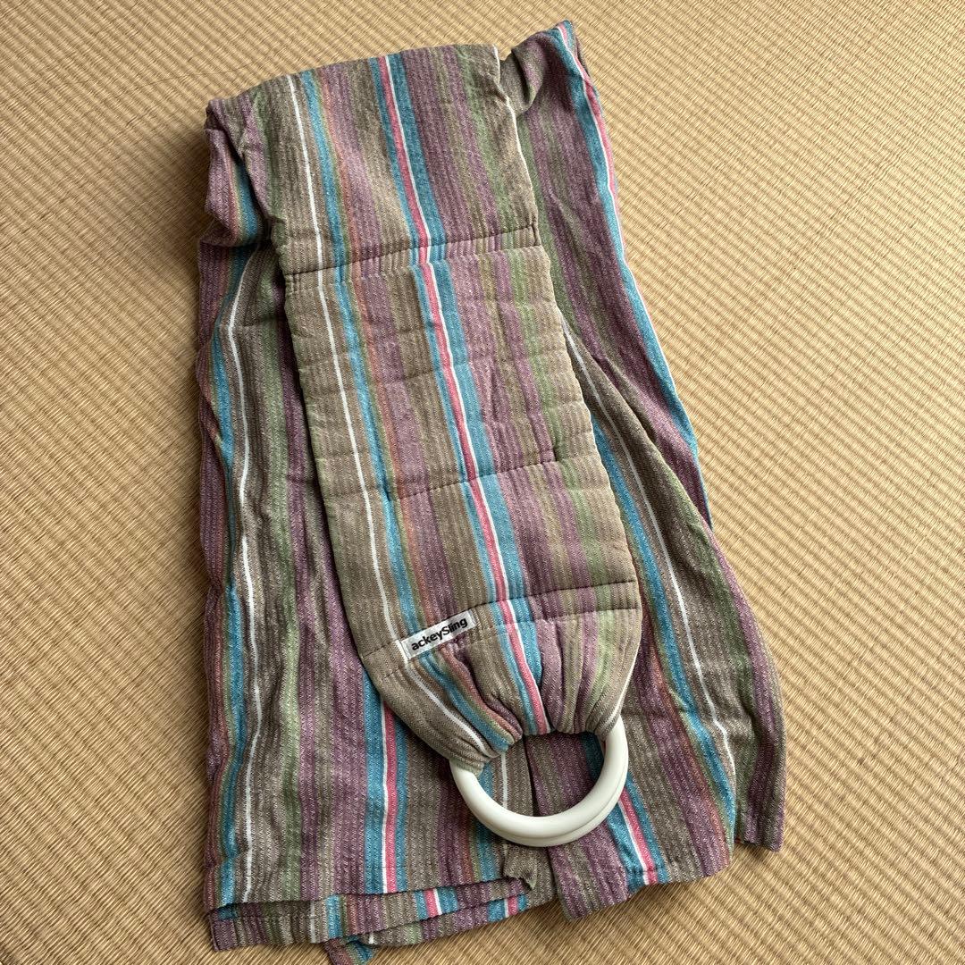 る*！様 ackeysling スリング 抱っこひも ストライプ