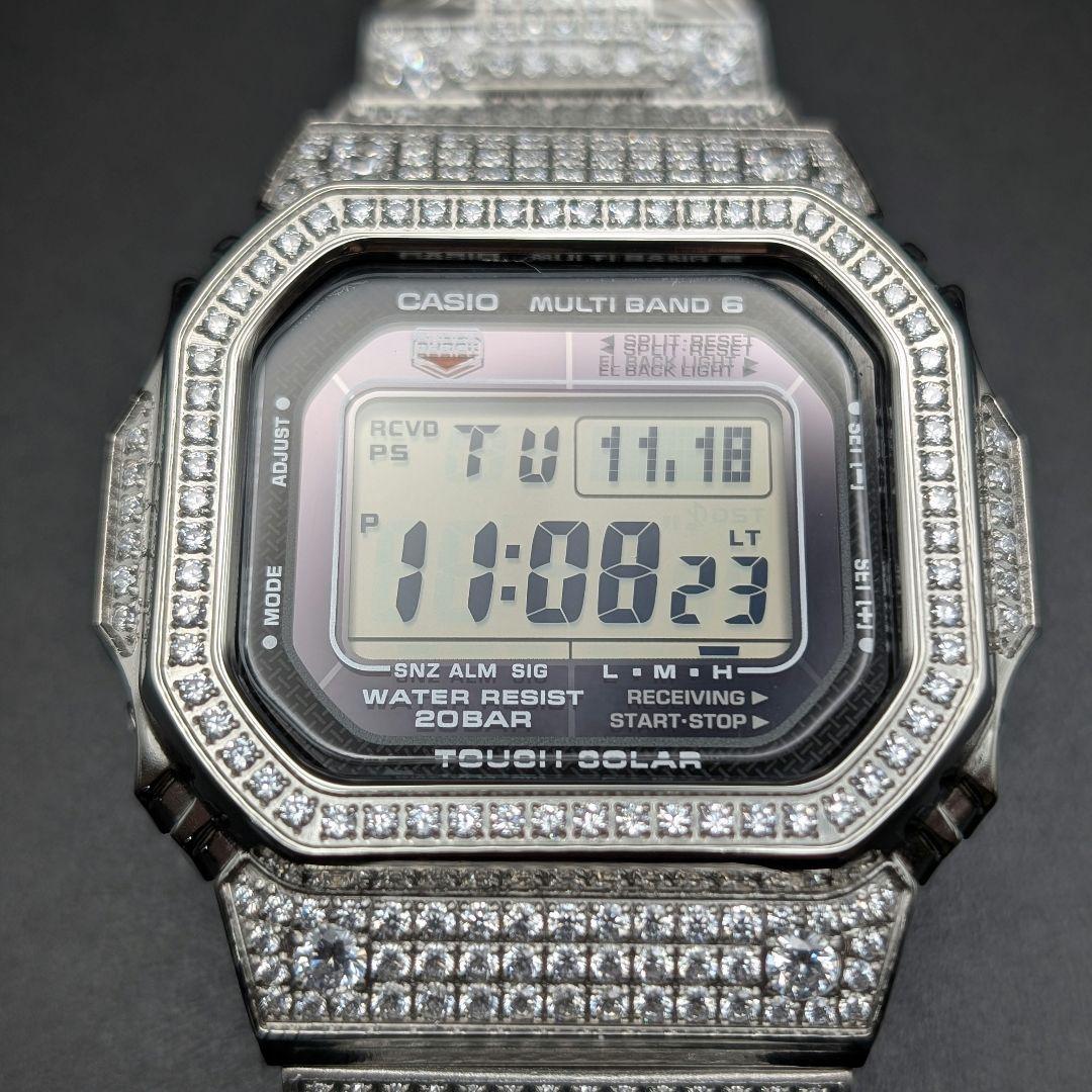 美品 G-SHOCK GWM5610U 電波ソーラー ダイヤ風装飾 フルメタル