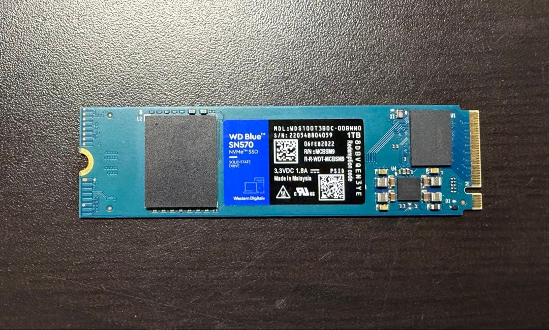 内蔵型SSD WD Blue SN570 1TB NVMe SSD M.2 2280