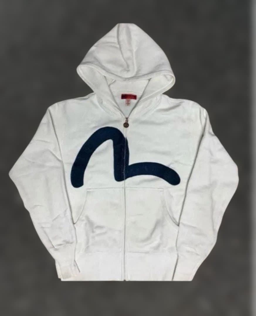 EVISU 刺繍カモメ ジップアップパーカー yamane ヤマネ y2k