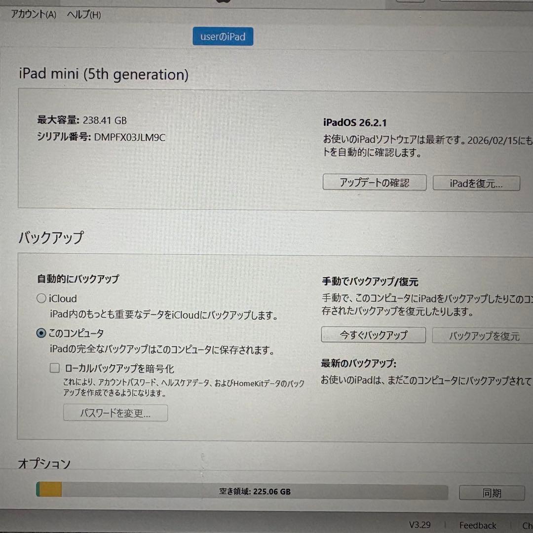 iPad mini 第5世代 256GB WiFi Silver ジャンク