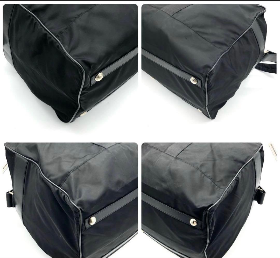 【極上美品・Gカード付✨】プラダ 2way ボストンバッグ　サフィアーノ 南京錠