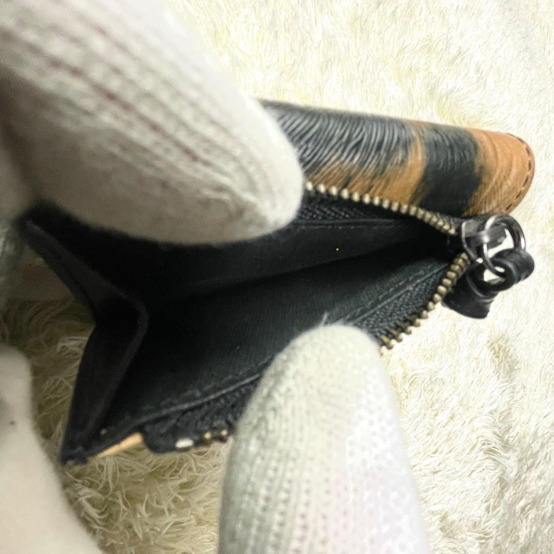 極美品 付属品完備 ヴィヴィアンウエストウッド 三つ折り財布 レオパード