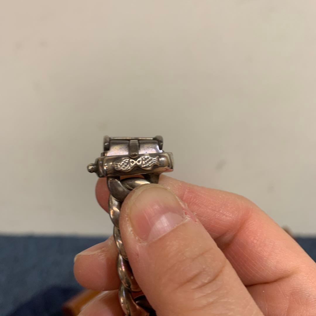 【希少】Clio blue クリオブルー 自動巻き シルバー925 時計 裏スケ