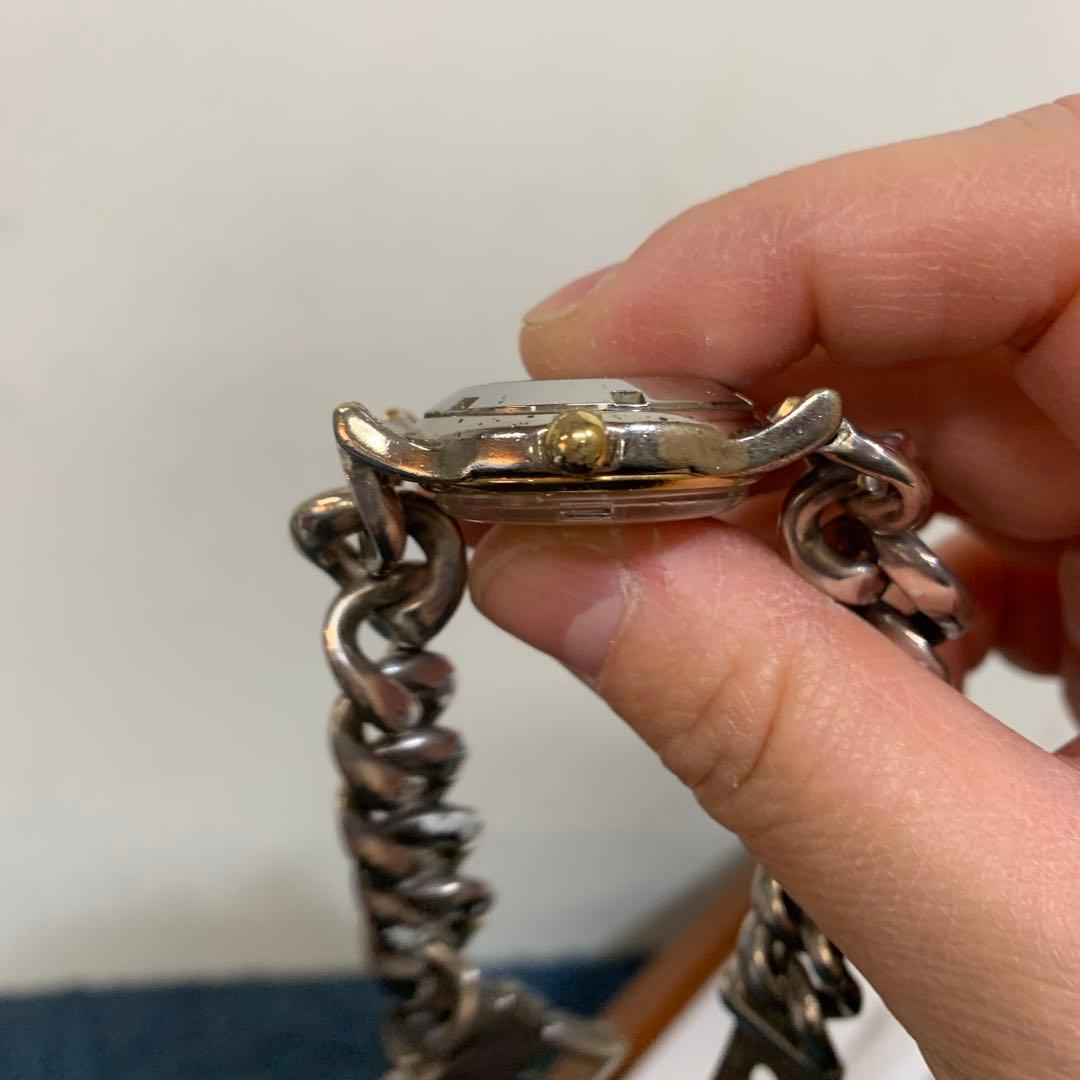 【希少】Clio blue クリオブルー 自動巻き シルバー925 時計 裏スケ