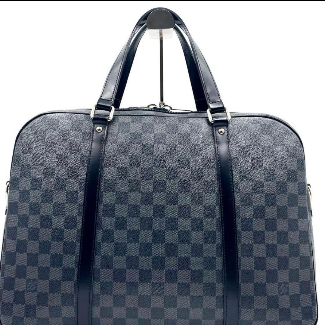 【美品】ルイヴィトン ダミエグラフィット ヨーン 2wayビジネスバッグ 大容量
