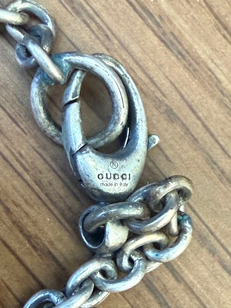 GUCCI ダブルGロゴ ネックレス シルバー