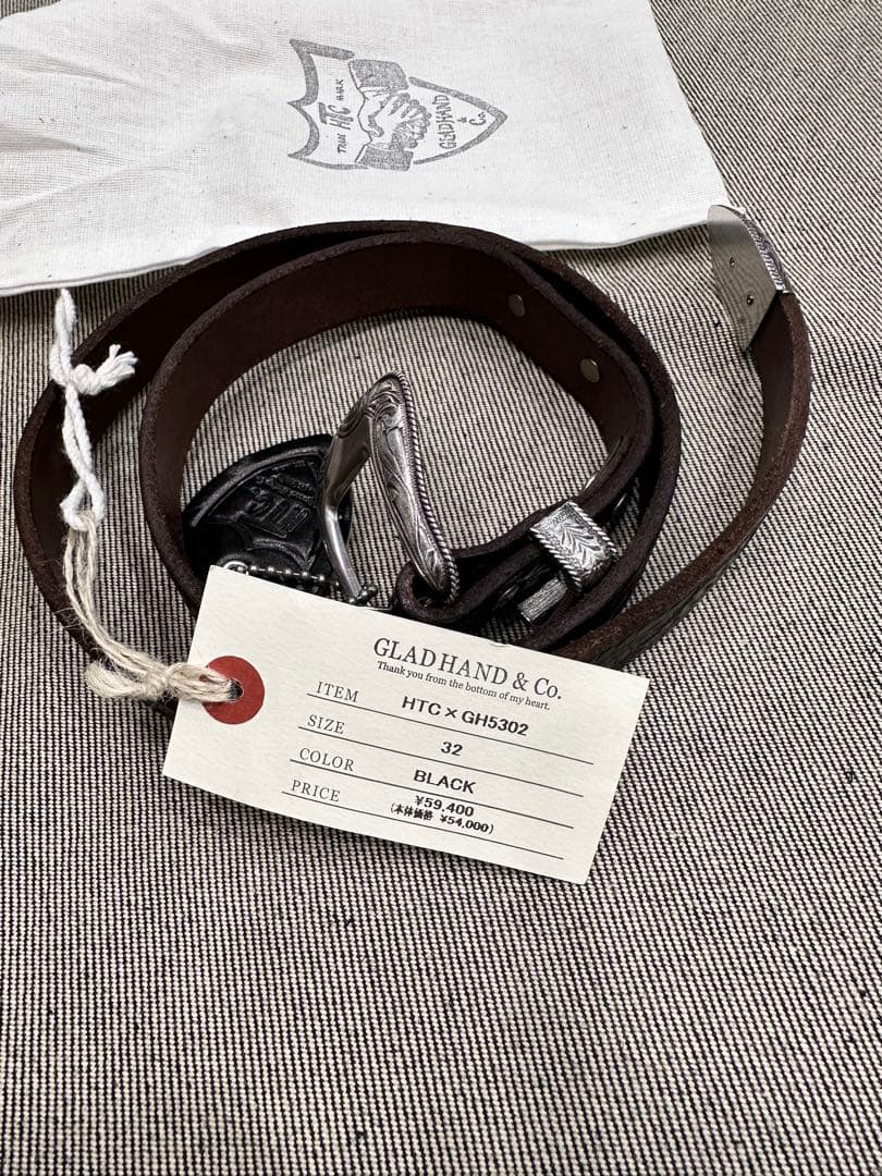 GLAD HAND × HTC \"EMBOSS FLOWER\" ウエスタンベルト