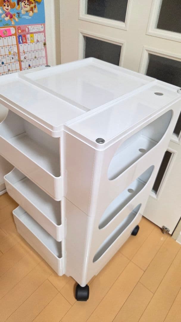 ★正規品★ジョエ・コロンボ　ボビーワゴン 3段5トレイ ホワイト★美品★