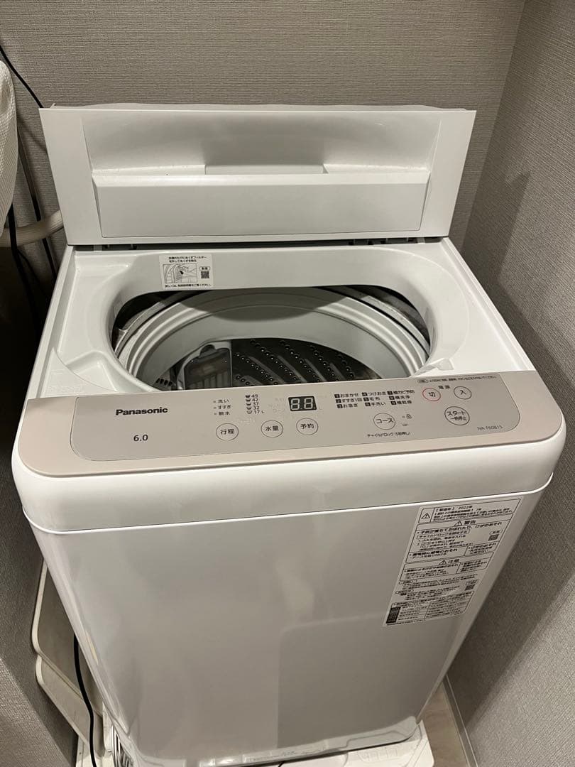 【1/10以降発送】22年 Panasonic NA-F60B15洗濯機 6kg