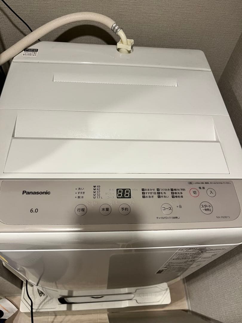 【1/10以降発送】22年 Panasonic NA-F60B15洗濯機 6kg