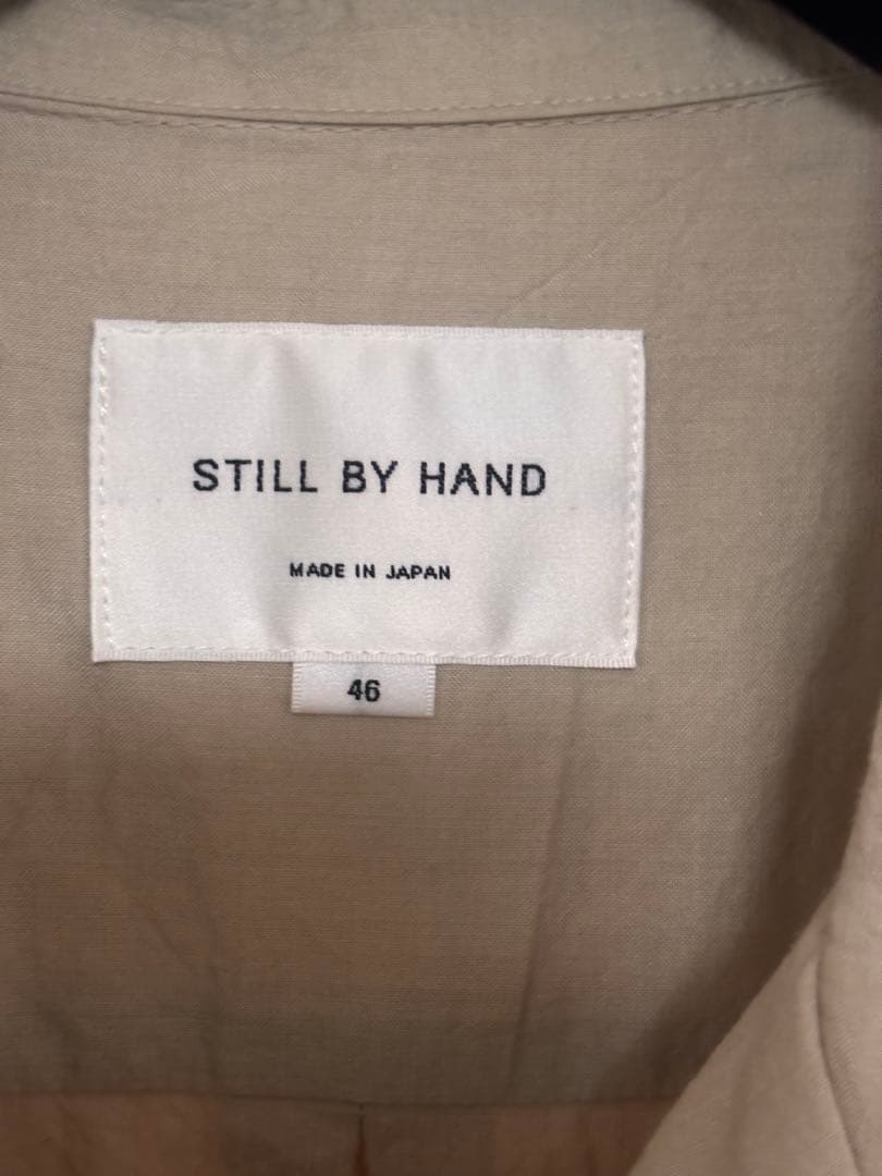 STILL BY HAND SH04252 コットンシルクオープンカラーシャツ