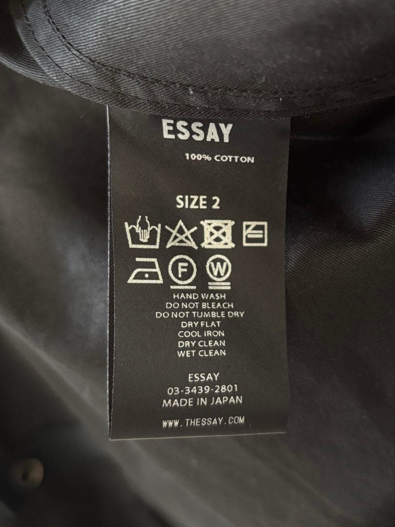 ESSAY MODS COAT エッセイ モッズコート コート ブラック 2