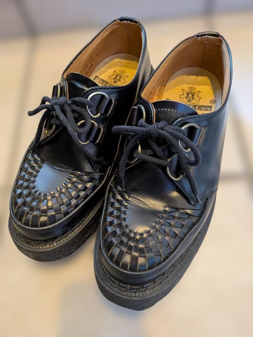 ジョージコックス　ラバーソール　UK5 ブラック