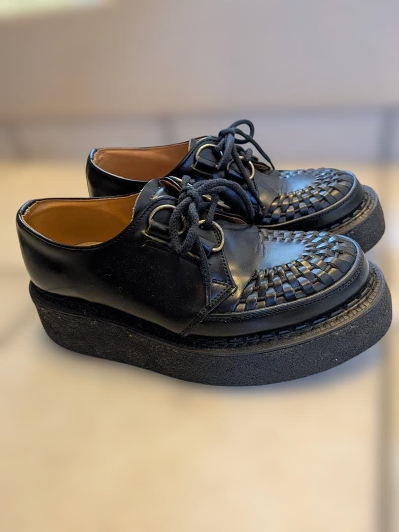 ジョージコックス　ラバーソール　UK5 ブラック