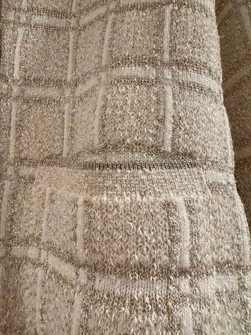 24AW/GUCCIチェック柄ラメウールジャガードジャケットグッチニットアウター