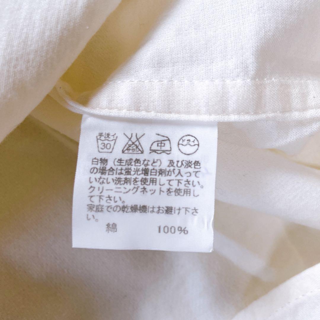 イッセイミヤケ　スタンドカラーブラウス オフホワイト　シャツ　3size