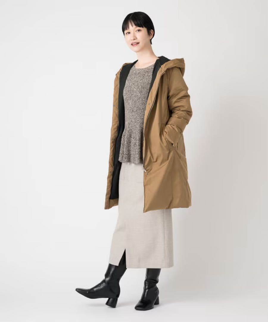 [美品] 23区 LIMONTA 高機能ADS ダウンコート　42 大きいサイズ