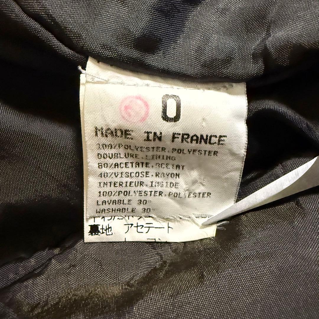 希少 フランス製 アニエスベーオム 八の字 中綿 ブルゾン ジャケット チンスト