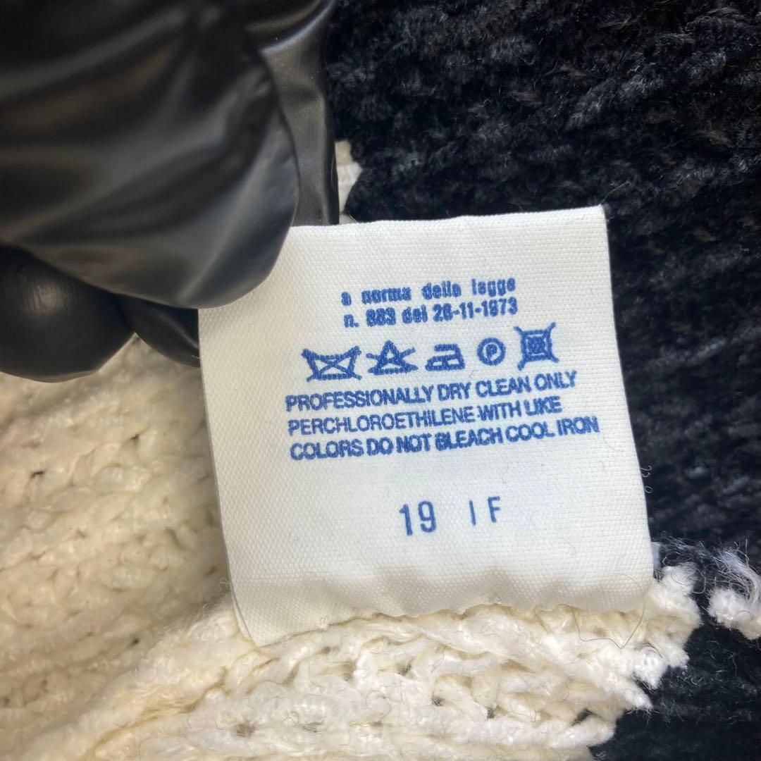 未使用級 ヴェルサーチ ニット ジャケット クロップド メデューサ バイカラー