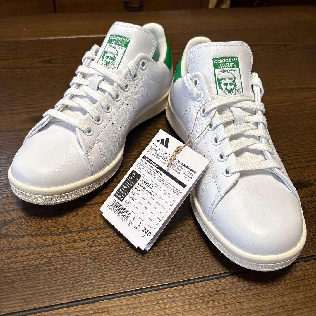 未使用タグ付 アディダス スタンスミス ゴルフシューズ 24cm