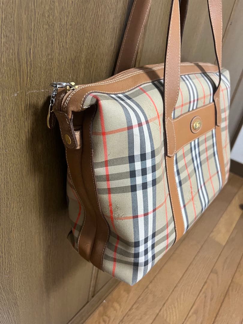 Burberry チェック柄 トートバッグ　ノバチェック　ヴィンテージ