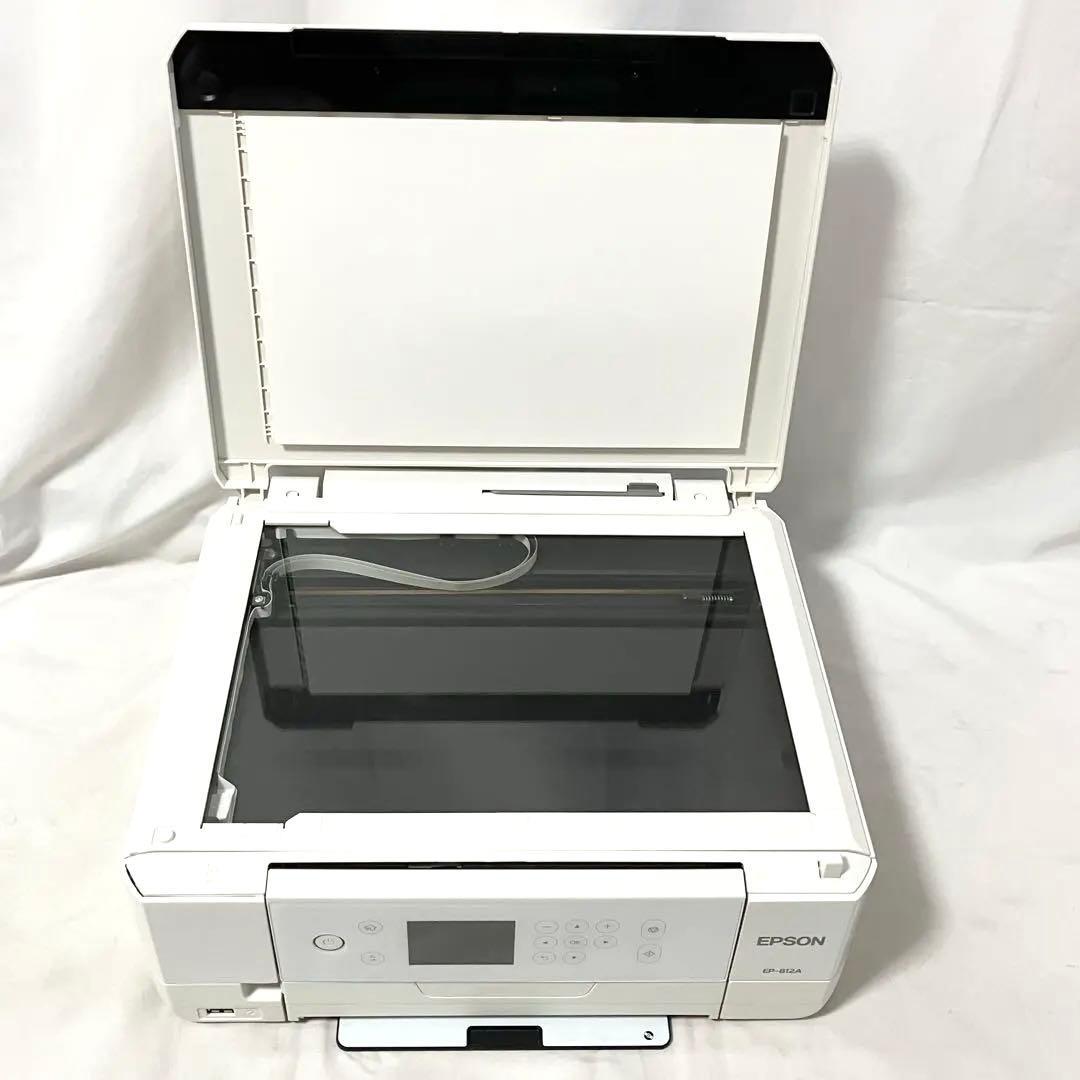 エプソン カラリオ プリンター インクジェット複合機 ホワイト EP-812A