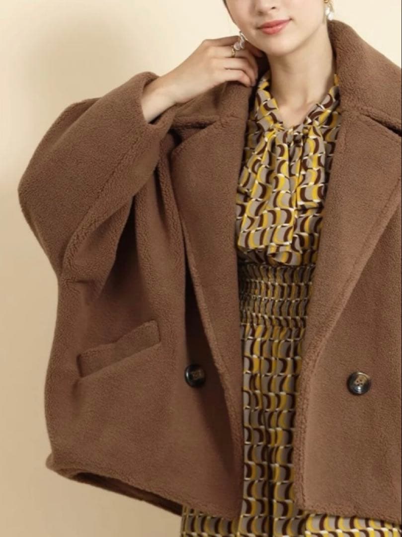 【venus】FENNEL／フェンネル ボリュームボアアウター モカ