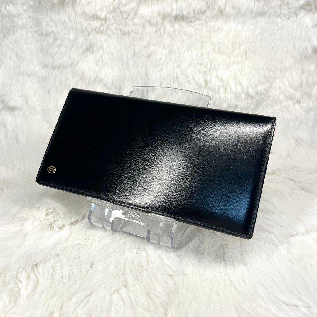 【極美品】Cartier黒レザー長財布