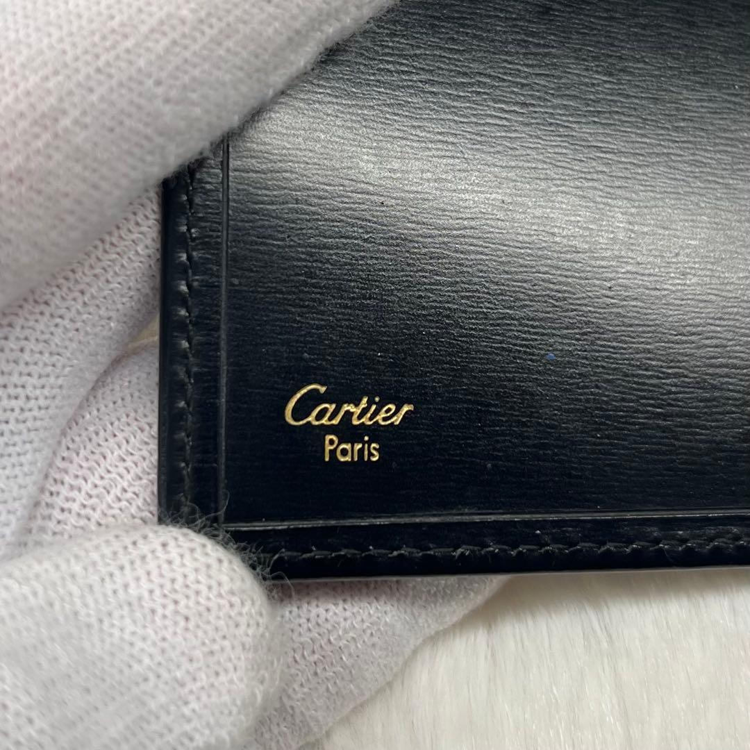 【極美品】Cartier黒レザー長財布