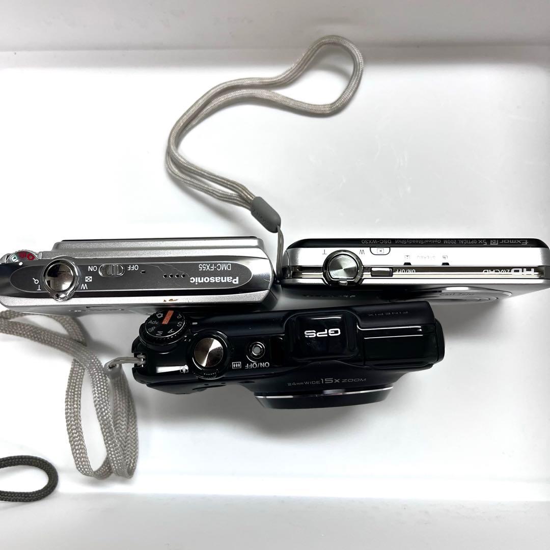 動作未確認 SONY Panasonic 富士フイルムデジカメまとめ売り3点