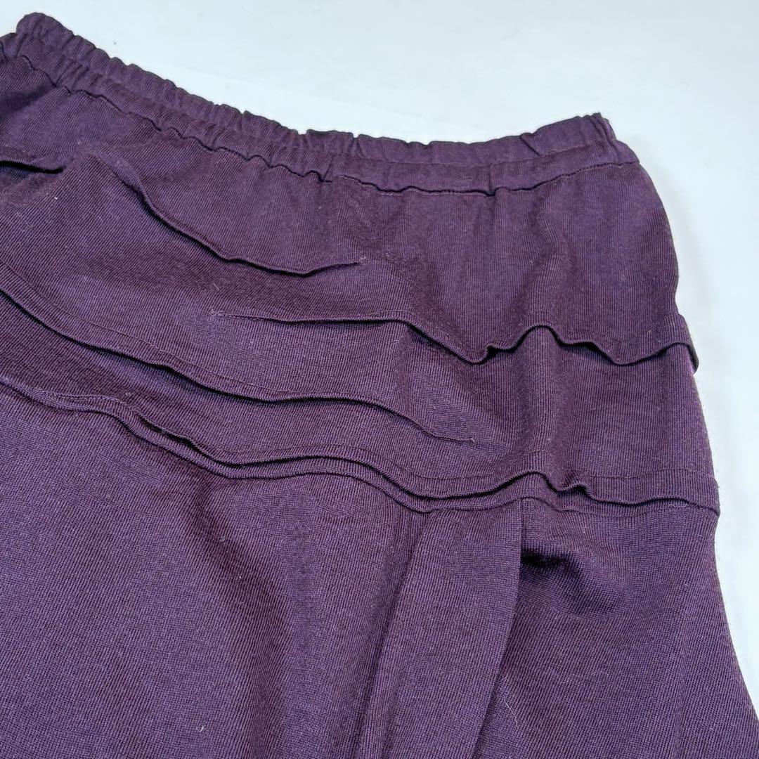 萌　MOYURU アシンメトリー　変形　ロングスカート　ウール100%