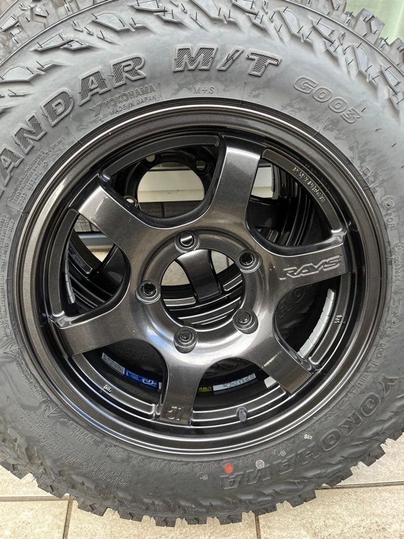 ５本セット　走行5000キロバリ溝　レイズ タイヤ・ホイールセット　JB64