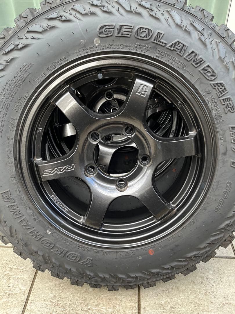 ５本セット　走行5000キロバリ溝　レイズ タイヤ・ホイールセット　JB64