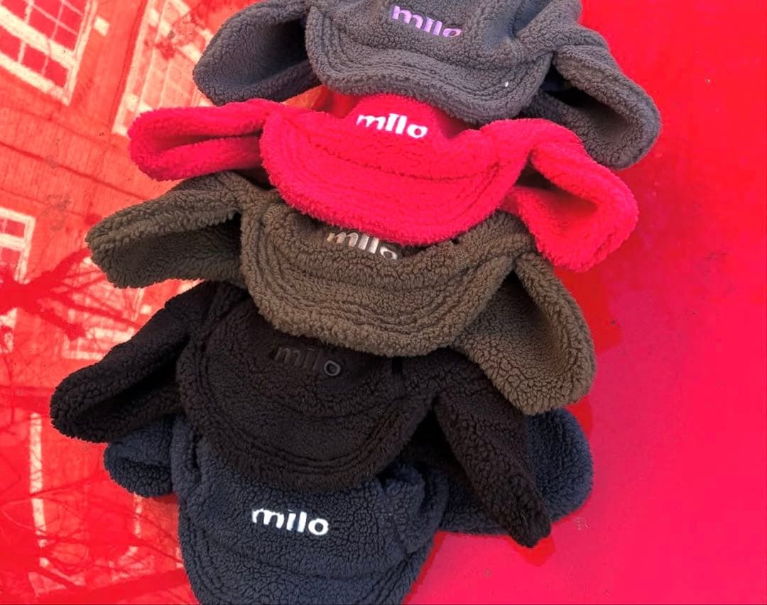 新品 Milo Fleace Cap black ブラック