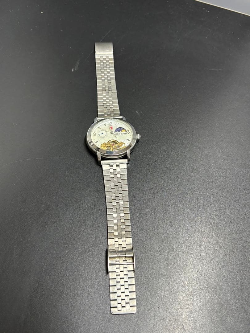 【美品】michelJurdian ミッシェルジョルダン からくり時計 手巻き