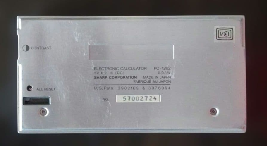 希少！SHARP PC-1262 ポケットコンピュータ 通電・動作確認済①