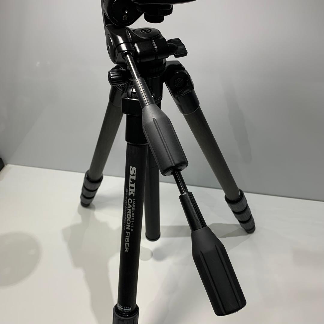 スリック カメラ三脚 SLIKカーボン 814EX 4段