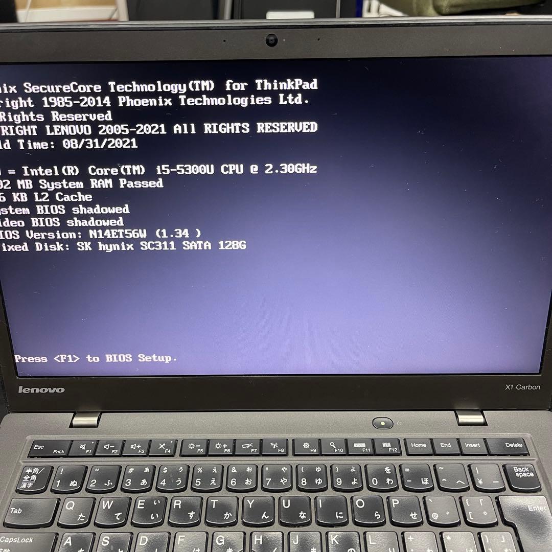 Windowsノート本体 Lenovo ThinkPad X1Carbon Corei5 SSD128GB