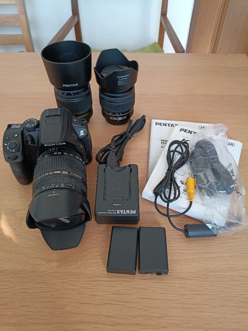 PENTAX K-30 バッテリ2個 レンズ３本
