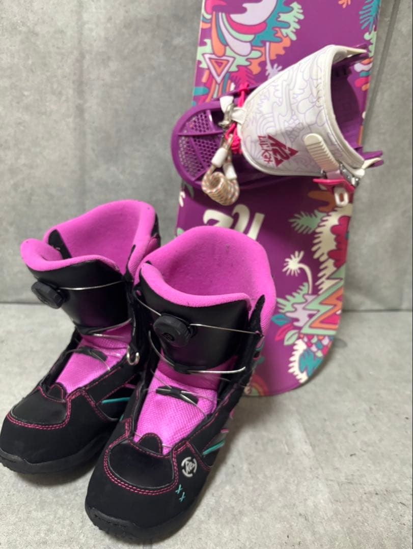 k2 キッズスノーボード　バイン　ブーツ21センチ　フルセット