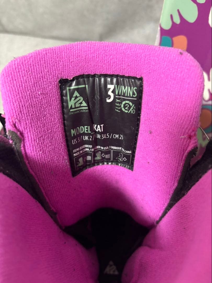 k2 キッズスノーボード　バイン　ブーツ21センチ　フルセット