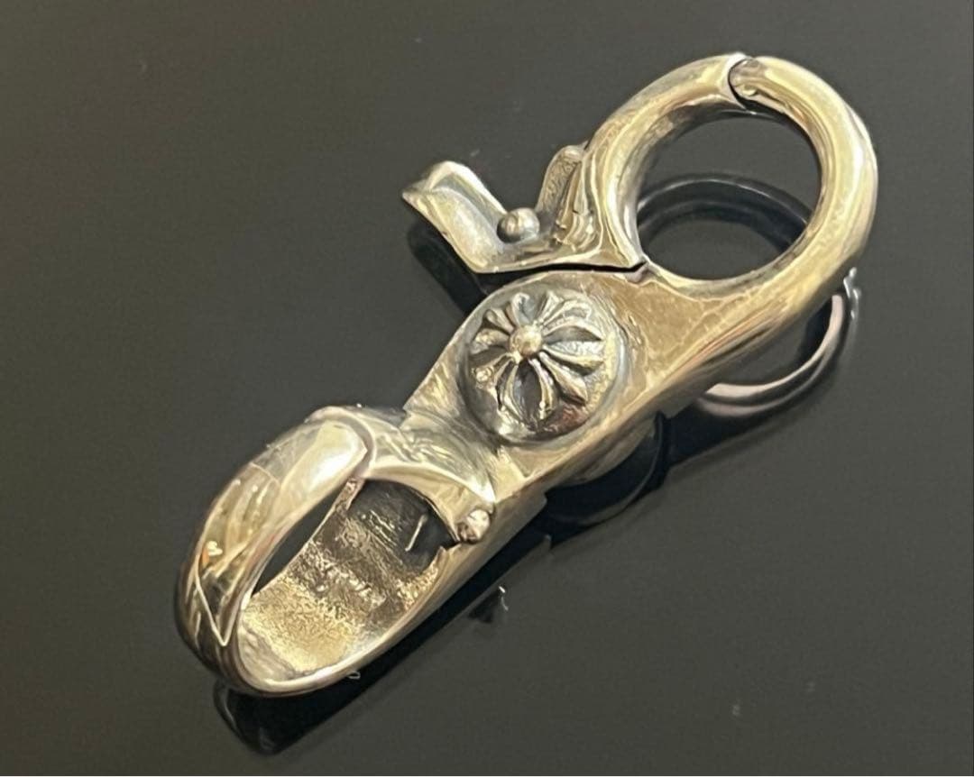 シルバー 925 クロス ファンシー キーチェーン キーリング！