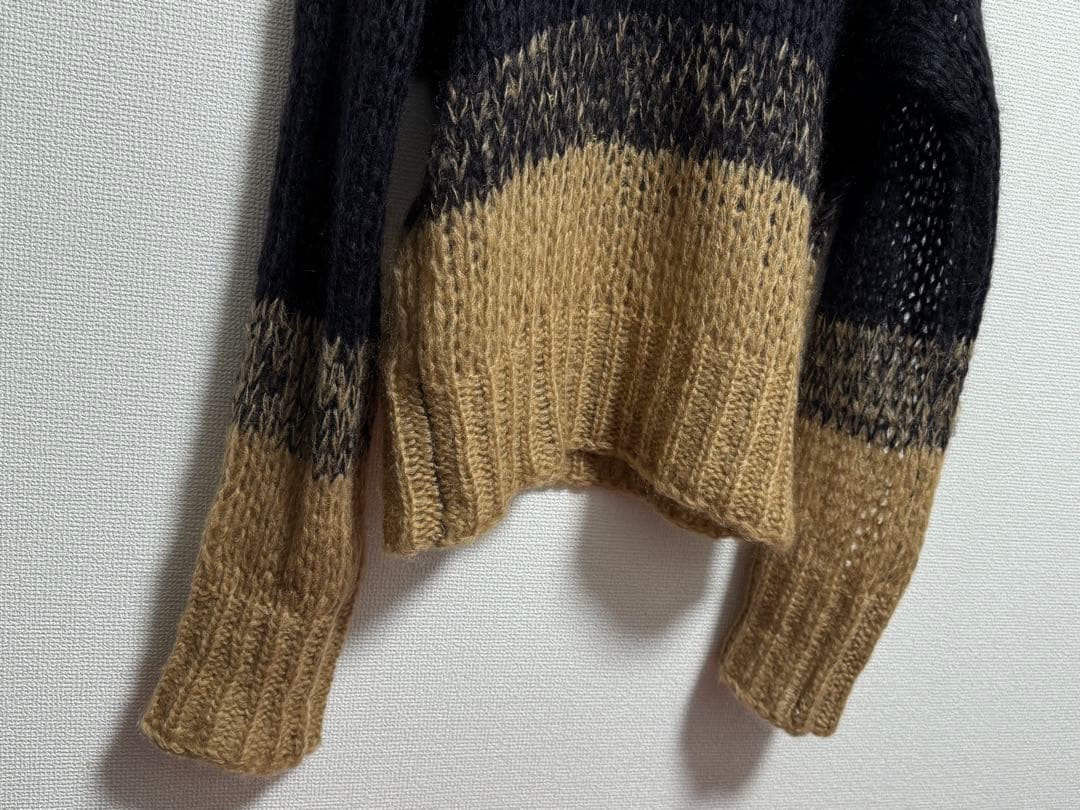 【Vivienne Westwood】モヘア バイカラー ニット セーター