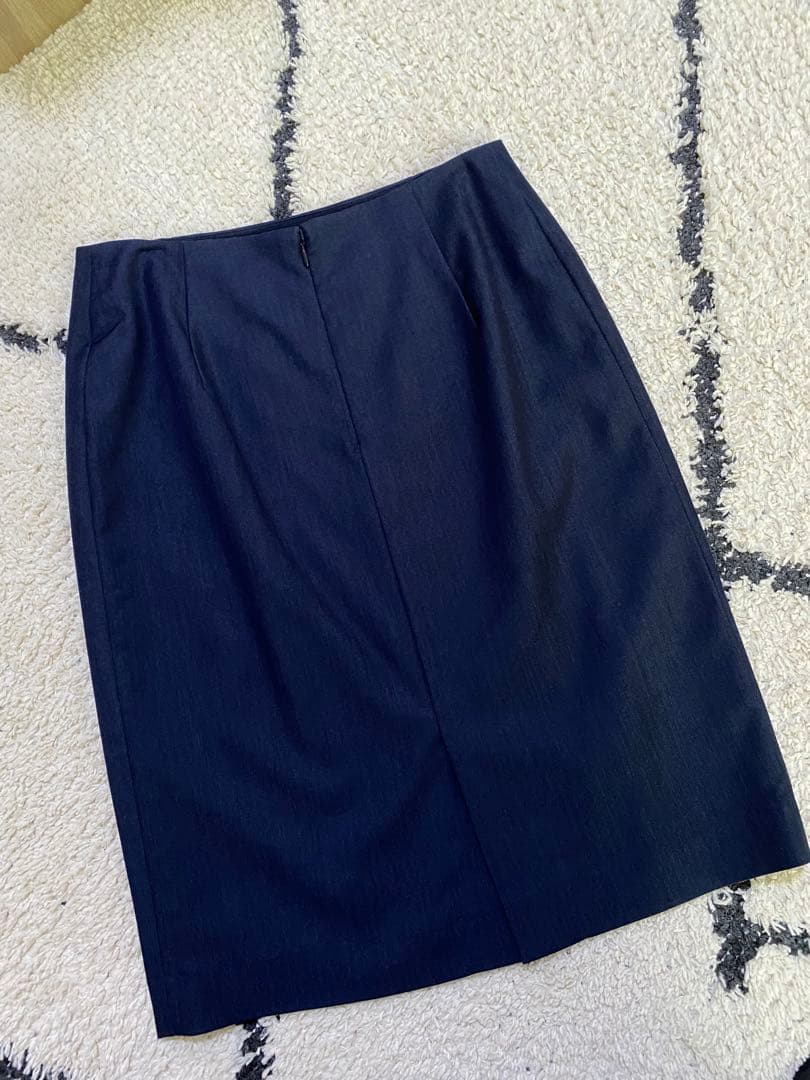 【美品】ORIHICA ネイビー ウォッシャブルスーツ 3点セット