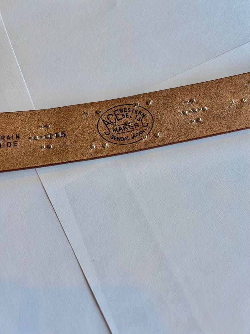ACE WESTERN BELTS エースウエスタン　ベルト　34 美品です
