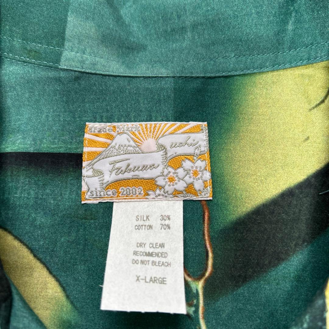 タグ付き Fukuwauchi フクワウチ アロハシャツ XL 浮世絵 幽霊